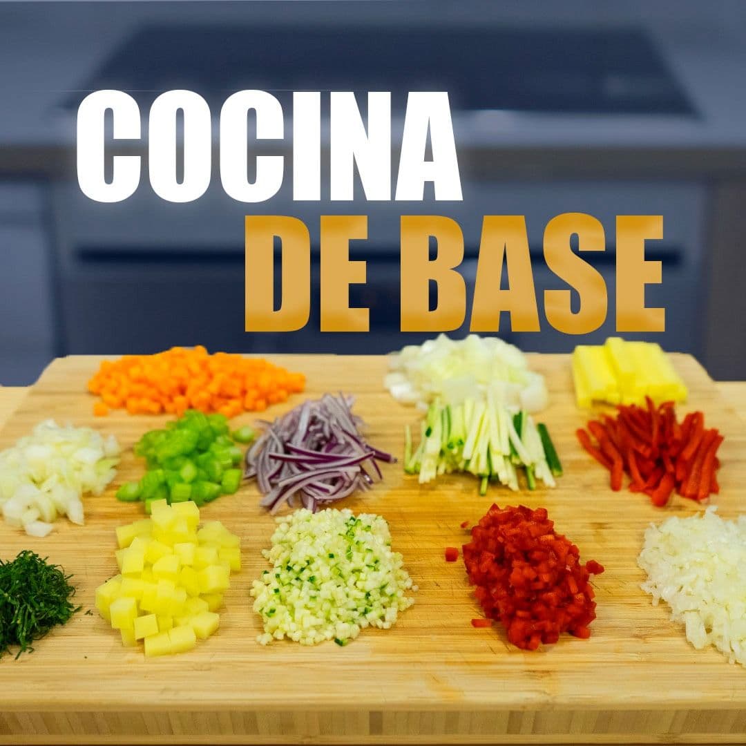 Como te enseñarían en una escuela de cocina...